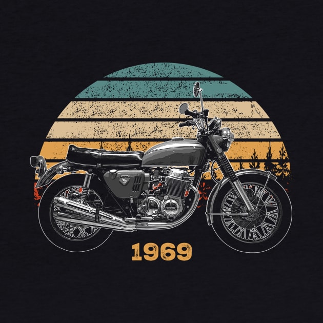 1969 Honda CB750 Vintage Motorcycle Design by Madisen Harvey